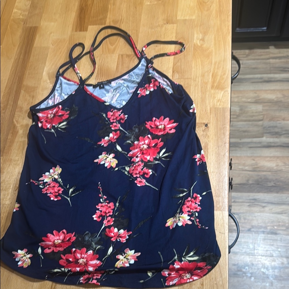 Papermoon Blue and Pink Sleeveless Camisole